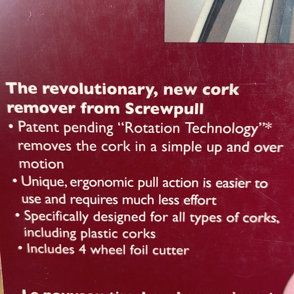 Rare! NIB Screwpull Le Creuset Wine opener (LM 400) cork remover - Picture 7 of 10